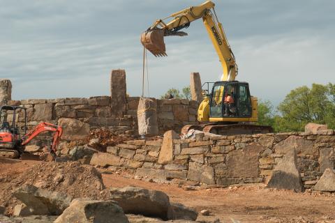 big equipment for big rocks 